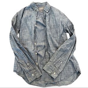 Bonobos Mens Medium Blue/Navy pattern shirt.